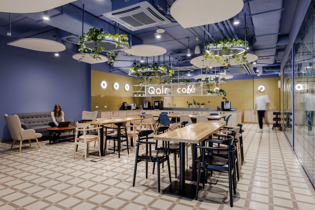 Qair café at Qair Polska