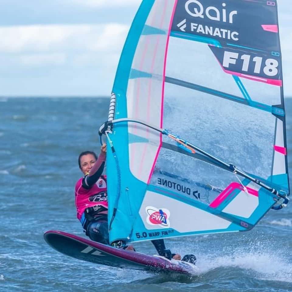 Photo of Qair Windsurfer Marion Mortefon chmaion f France 2021