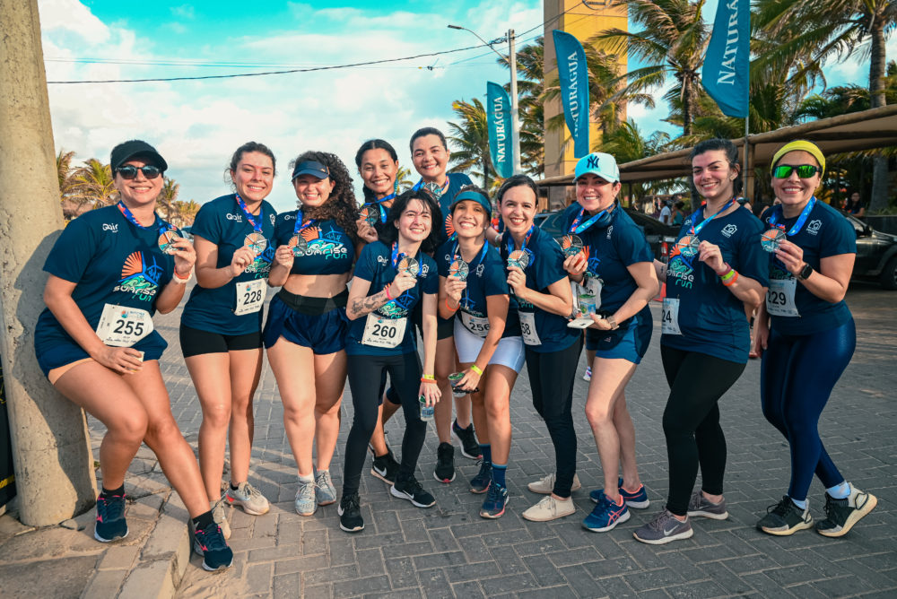 Picture of Qair employees participating in a runnig race in Brazil