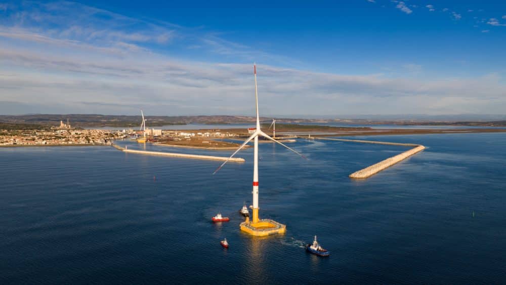 Photo of Eolmed, Qair's floating offshore wind pilot in France