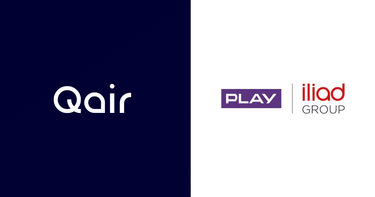 Qair and iliad Group's logos