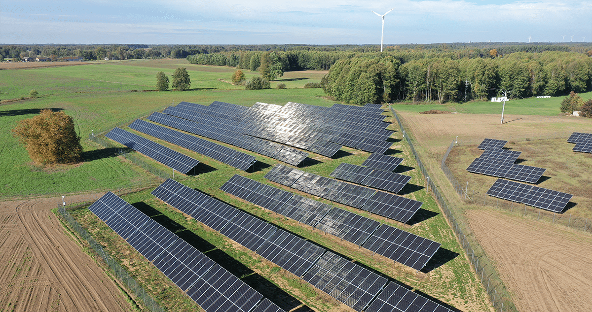 A solar power plant, part of Qair's Beehive project in Poland