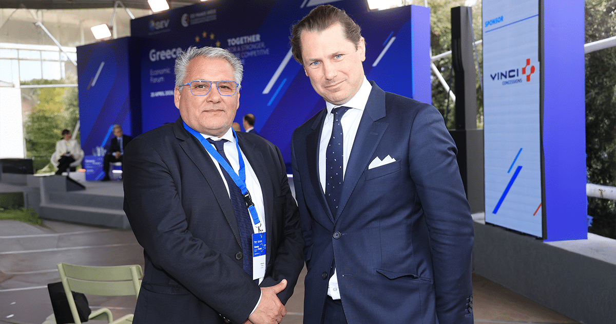 Frank Valavanis, Greece Country Director at Qair, and Louis Blanchard, CEO at Qair Group