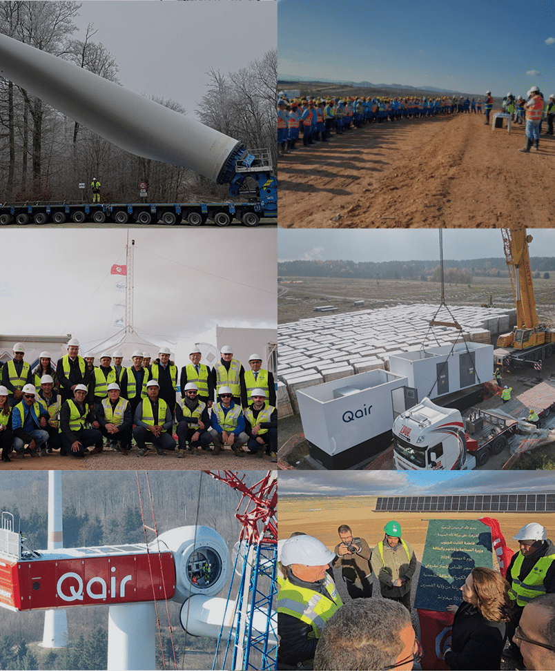 Pictures of Qair Group illustrating the topic of sustainabilty